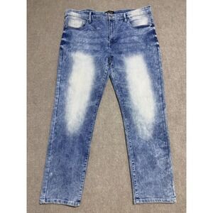 Southpole Jeans Mens 30x30 Blue Acid Wash Skinny Fit Denim Straight Leg Stretch